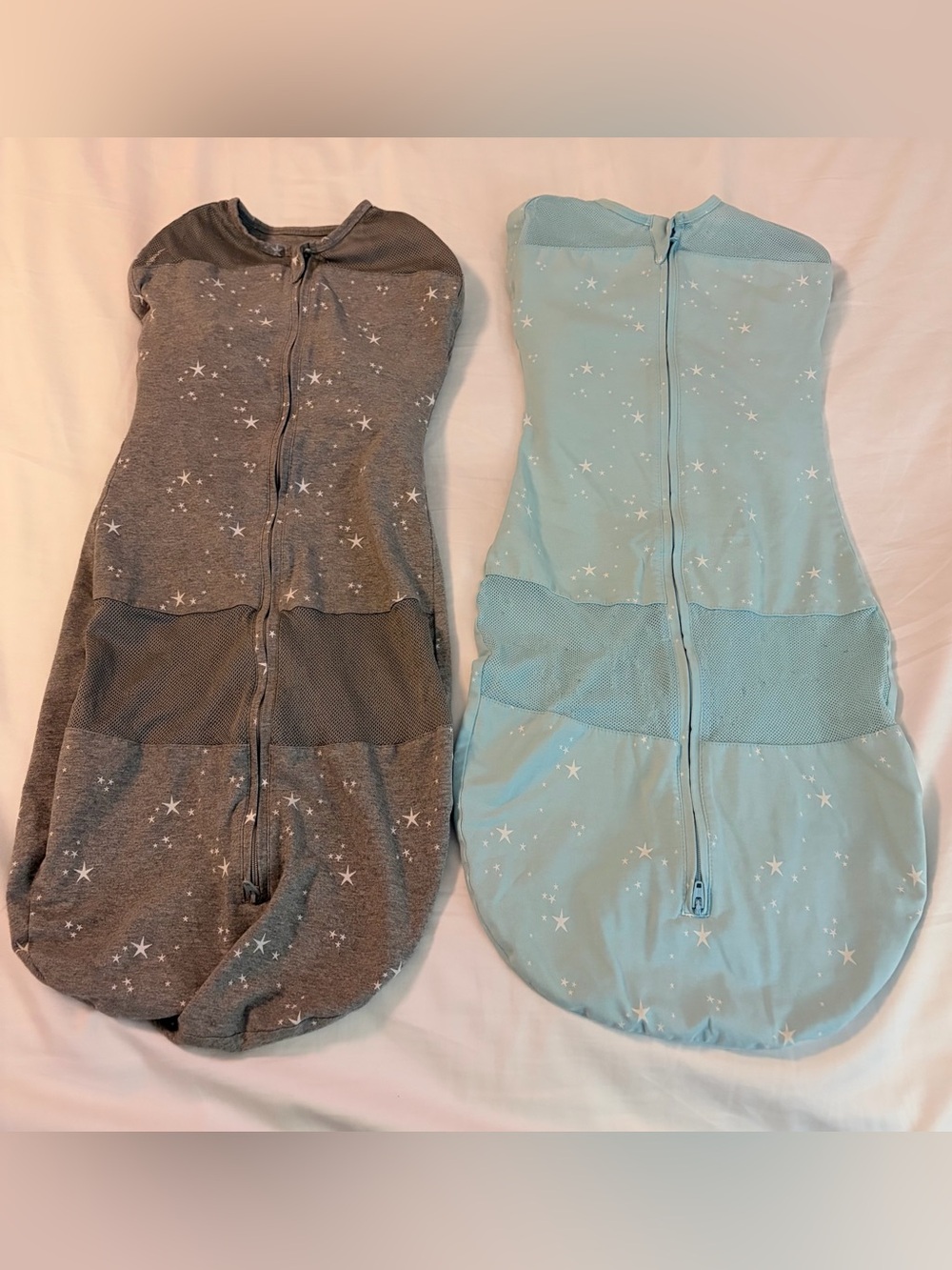 (2) Happiest Baby Sleepea 5-Second Baby Swaddles bundle size XL